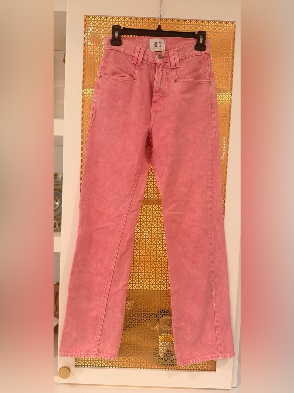 BDG Pink Straight-Leg Cowboy Jeans! Size 25! EUC!